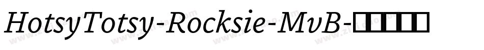HotsyTotsy-Rocksie-MvB字体转换