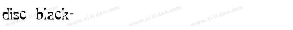 disc_black字体转换