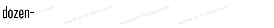 dozen字体转换