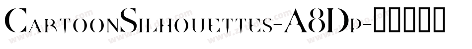 CartoonSilhouettes-A8Dp字体转换