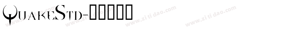 QuakeStd字体转换