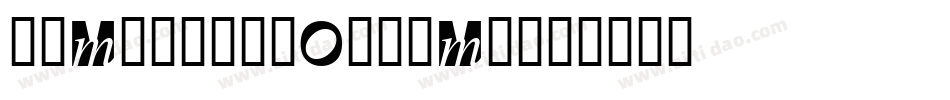 a_MachinaOrtoMr字体转换
