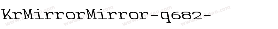 KrMirrorMirror-q682字体转换