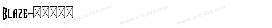 Blaze字体转换