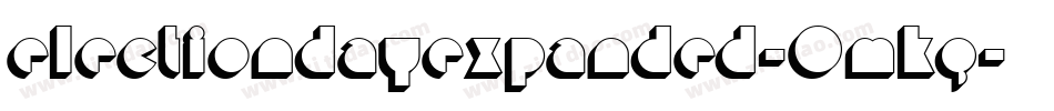 ElectionDayExpanded-0MKG字体转换