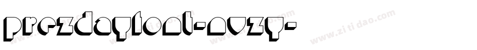 PrezDayFont-nvzY字体转换