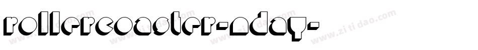 Rollercoaster-nDaY字体转换