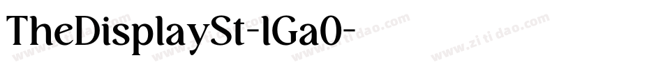 TheDisplaySt-lGa0字体转换