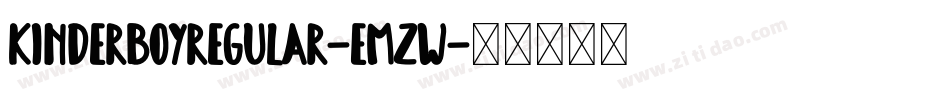 KinderBoyRegular-EMZW字体转换