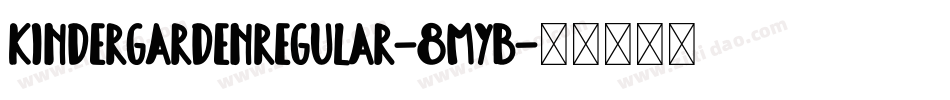 KinderGardenRegular-8myB字体转换