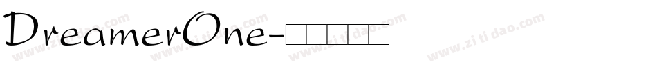 DreamerOne字体转换