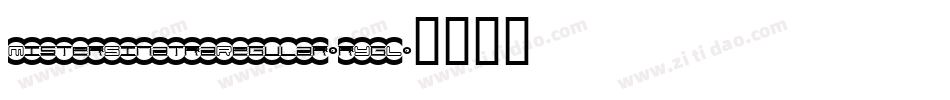 MisterSinatraRegular-rYgL字体转换
