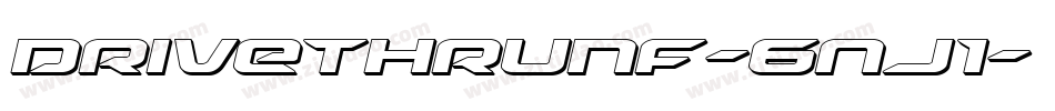 DriveThruNf-6nj1字体转换
