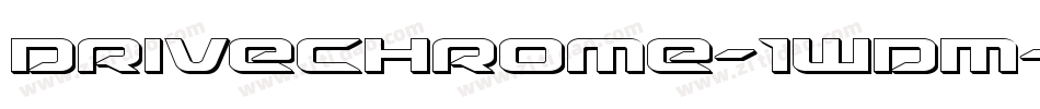 DriveChrome-1WDM字体转换
