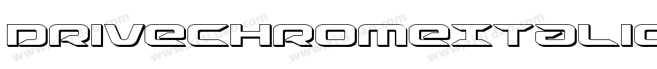 DriveChromeItalic-R4ve字体转换