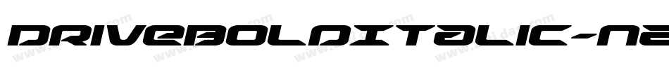 DriveBoldItalic-nzv4字体转换