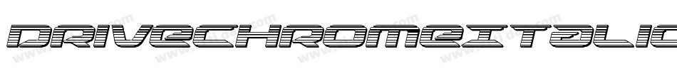 DriveChromeItalic-R4ve字体转换