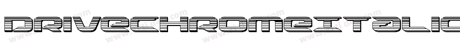 DriveChromeItalic-R4ve字体转换