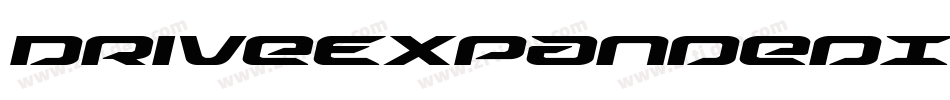 DriveExpandedItalic-r6xK字体转换