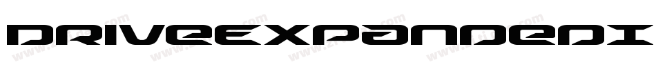 DriveExpandedItalic-r6xK字体转换