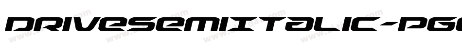 DriveSemiItalic-PgGE字体转换