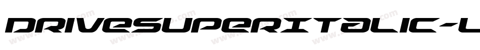 DriveSuperItalic-Ld84字体转换