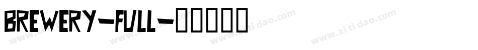 brewery-full字体转换