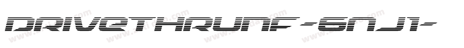 DriveThruNf-6nj1字体转换