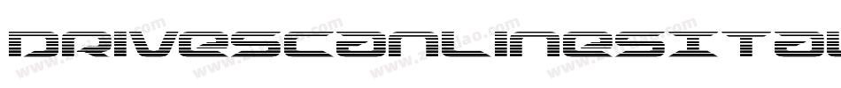 DriveScanlinesItalic-dzx7字体转换