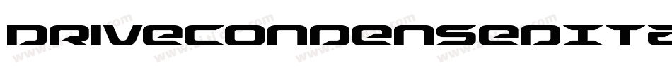 DriveCondensedItalic-8paA字体转换