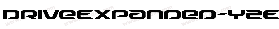 DriveExpanded-YZEL字体转换