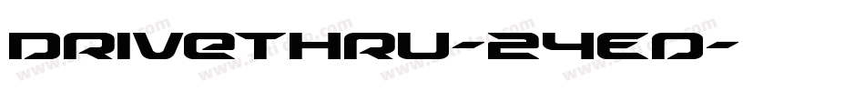 DriveThru-24Ed字体转换