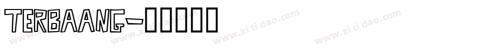 TERBAANG字体转换