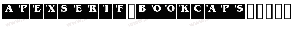 ApexSerif-BookCaps字体转换