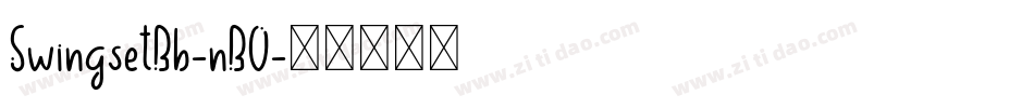 SwingsetBb-nBO字体转换