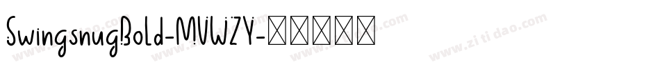 SwingsnugBold-MVWZY字体转换