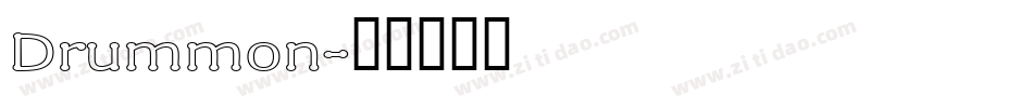 Drummon字体转换