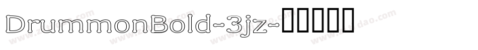 DrummonBold-3jz字体转换