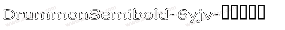 DrummonSemibold-6yjv字体转换