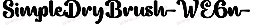 SimpleDryBrush-WE6n字体转换