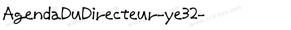 AgendaDuDirecteur-ye32字体转换