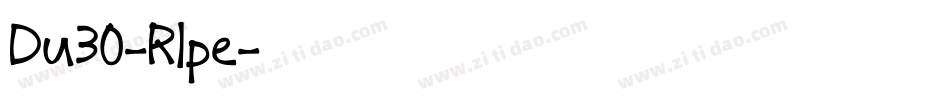 Du30-Rlpe字体转换