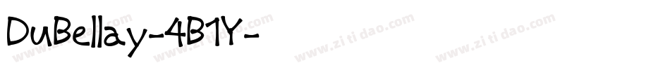 DuBellay-4B1Y字体转换