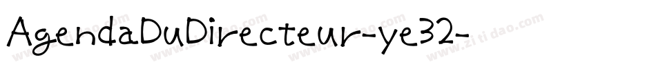AgendaDuDirecteur-ye32字体转换