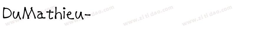 DuMathieu字体转换