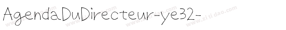 AgendaDuDirecteur-ye32字体转换
