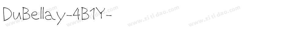 DuBellay-4B1Y字体转换