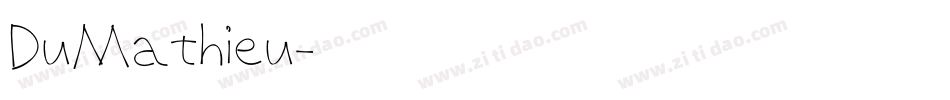 DuMathieu字体转换