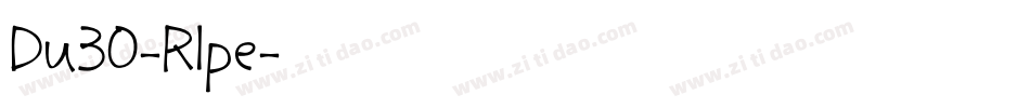 Du30-Rlpe字体转换