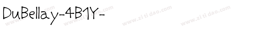 DuBellay-4B1Y字体转换